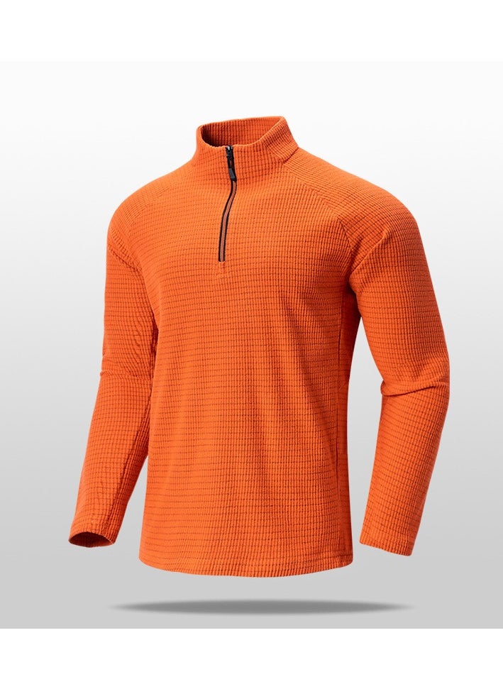 KUYING New Standing Collar Checkered Sports Top  - Image 1
