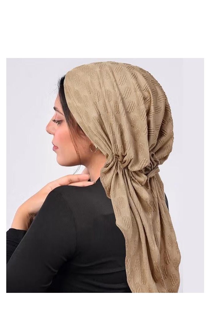 غطاء رأس إسلامي للنساء تحت الحجاب، غطاء رأس إسلامي للنساء تحت الحجاب، إغلاق خلفي، أغطية رأس أنيقة بلون واحد، غطاء رأس خفيف الوزن، عمامة، غطاء رأس تحت الحجاب للنساء والفتيات - Image 1