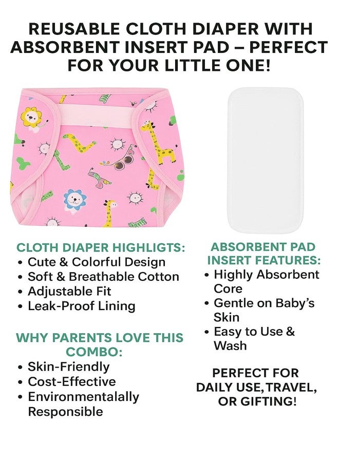 حفاضات قماشية قابلة لإعادة الاستخدام للأطفال من بولد بليس مع بطانة داخلية ناعمة | قابلة للغسل والتعديل | مانعة للتسرب، صديقة للبيئة | للجنسين - عبوة من 3 قطع متعددة الألوان (0-2 سنوات) (مقاس XXL) - Image 2