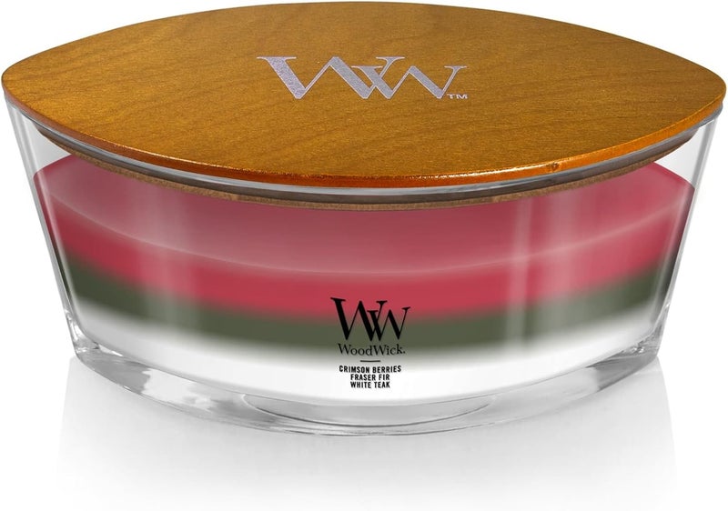 Woodwick Ellipse Scented Candle, Winter Garland Trilogy, 16oz | Up to 50 Hours Burn Time - Image 2