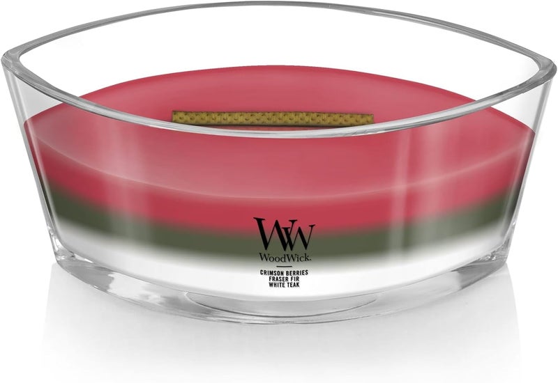 Woodwick Ellipse Scented Candle, Winter Garland Trilogy, 16oz | Up to 50 Hours Burn Time - Image 3