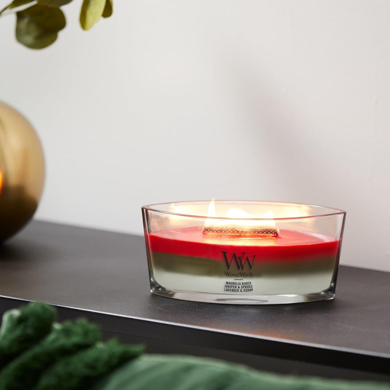 Woodwick Ellipse Scented Candle, Winter Garland Trilogy, 16oz | Up to 50 Hours Burn Time - Image 5