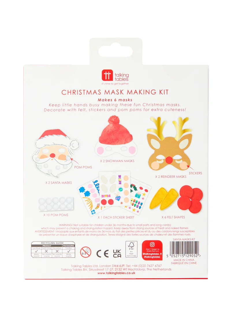 Talking Tables Craft With Santa Mask Kit