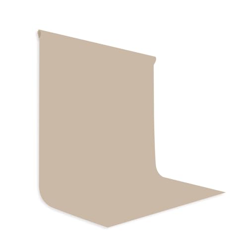 LYLYCTY Beige Backdrop for Photography 6x9ft Zoom Screen Meeting, Game Live Studio Shooting Props High Density Fabric - Image 1