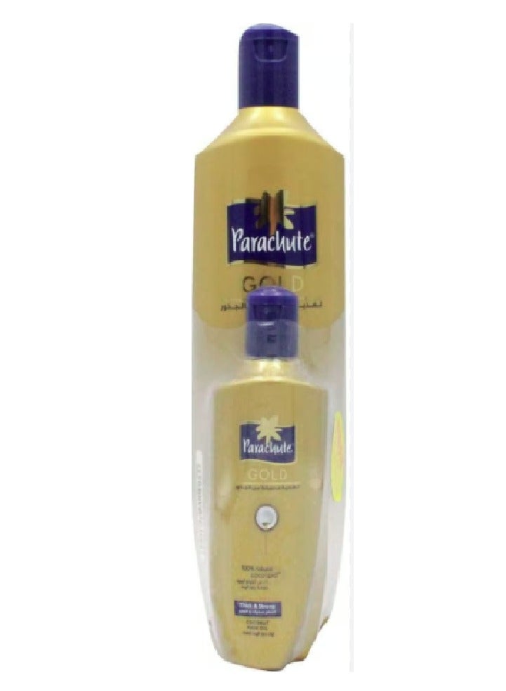 باراشوت زيت جوز الهند الذهبي للشعر السميك والقوي 400+100 مل - Image 3