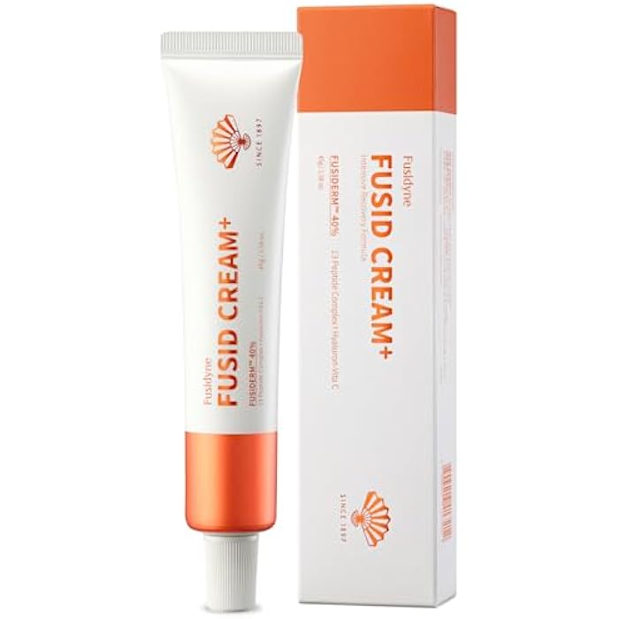 FUSIDYNE فوسيد كريم بلس (1.58oz) - كريم ترطيب للوجه للترطيب اليومي، توحيد لون البشرة. مرطب كوري للوجه يحتوي على فوسيدرم، ببتيدات، فيتامين C. - Image 1