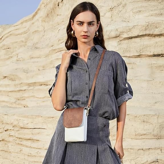 Aepigo Small Crossbody Bags for Women Designer Cell Phone Bag Wallet Purses Adjustable Strap - Image 2