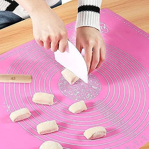 REENTA Silicone Roti Mat – Extra Thick Non-Stick Rolling Mat for Dough, Chapati, Fondant, Pastry, Pie Crust – Heat-Resistant Multipurpose Baking & Oven Liner (50L x 40W) - Image 4