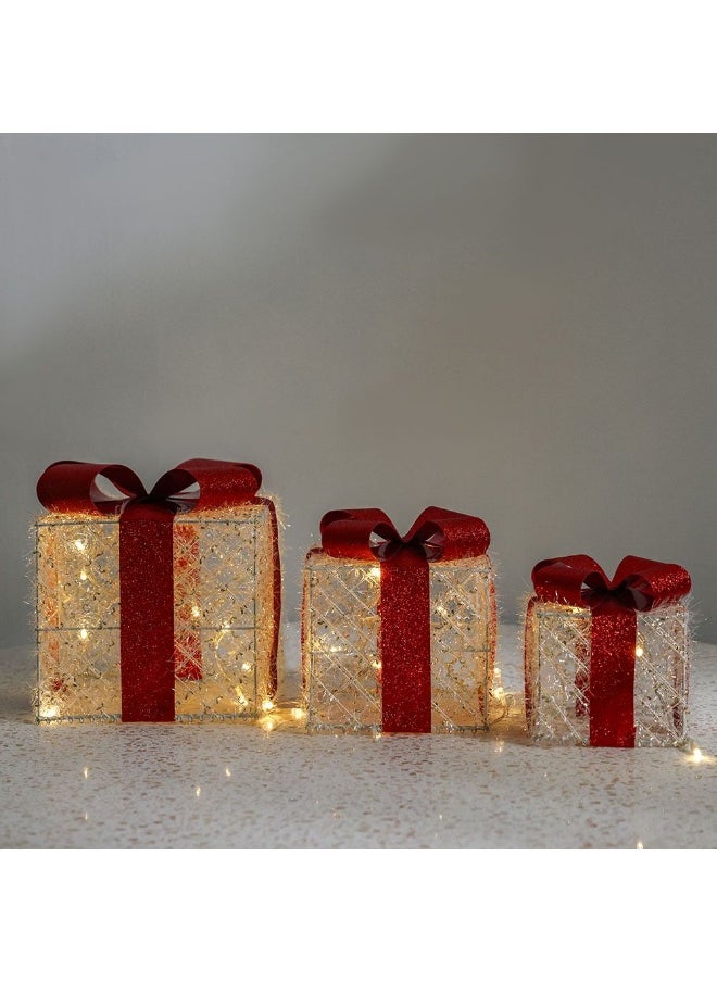 DANUBE HOME Danube Home Rudolph Christmas Led Gift Box - 12X15X19Cm Multi Color Festive Decor For Holiday Season Christmas Decoration Collection Decorative Home Accessories  - Image 3
