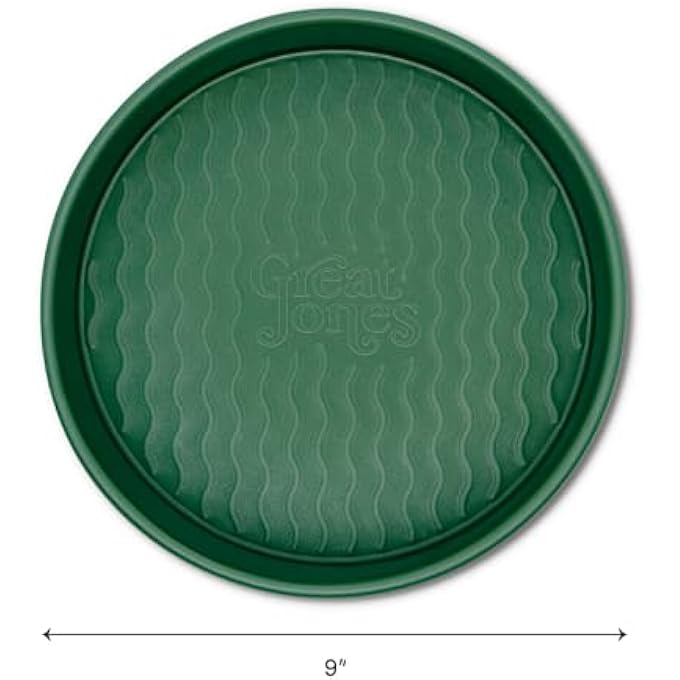 Great Jones Patty Cake Broccoli Nonstick 9Inch Round Cake Pan  HeavyDuty Aluminized Steel  Easy Release Coating  OvenSafe Up to 450F  Even Heat Distribution  DishwasherFriendly - Image 3