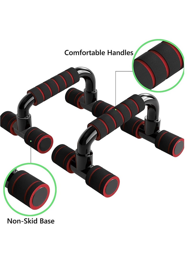 Generic Push Up Bar Fitness Push Up Bar Push-Ups Stands Bars Tool for Fitness Chest Training Equipment Exercise Training (Color : Dark Red)  - Image 3