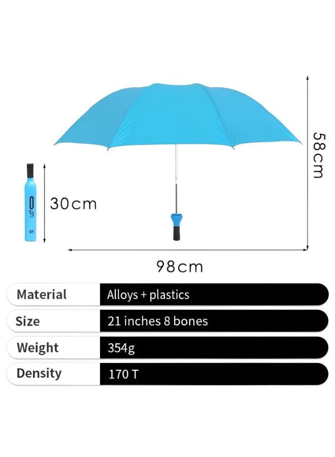 Elegant Bottle Umbrella – Foldable, Waterproof & Windproof, UV Protection, Easy to Carry - Image 4