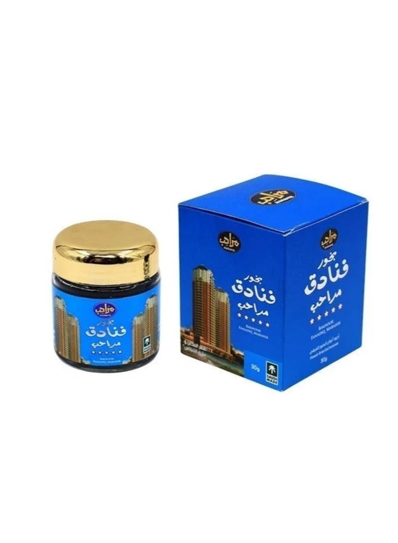 مرَاحِب بخور الفنادق الفاخر رائحة فندقية نظيفة ومنعشة بخور يومي للمنازل مراحب 30 جم - Image 2
