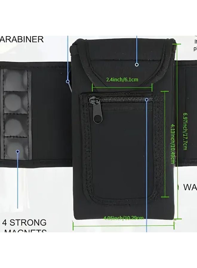 Gray Magnetic Water Bottle Sling With Carabiner For Hands Free Hydration On Adventures - Image 4