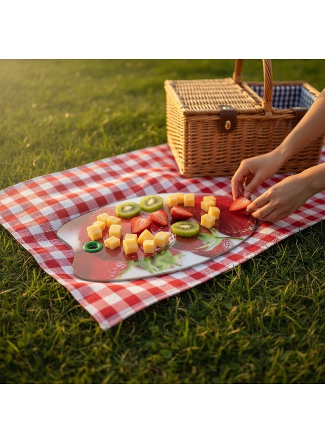 Shatterproof glass kitchen cutting board 30 x 40 cm - Image 4