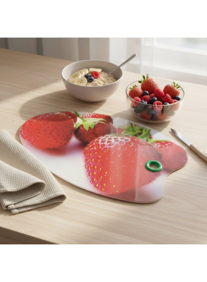 Shatterproof glass kitchen cutting board 30 x 40 cm - Image 3