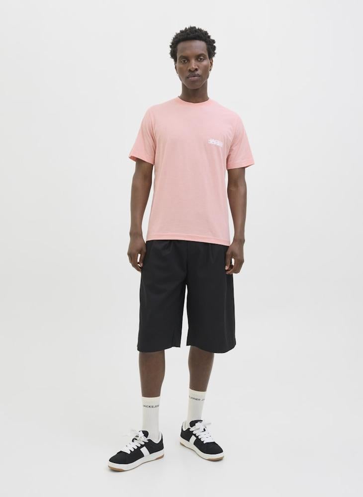 جاك اند جونز تيشيرت بياقة دائرية بقصة عادية بشعار - Image 4