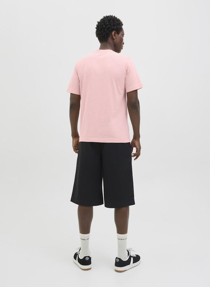 جاك اند جونز تيشيرت بياقة دائرية بقصة عادية بشعار - Image 2