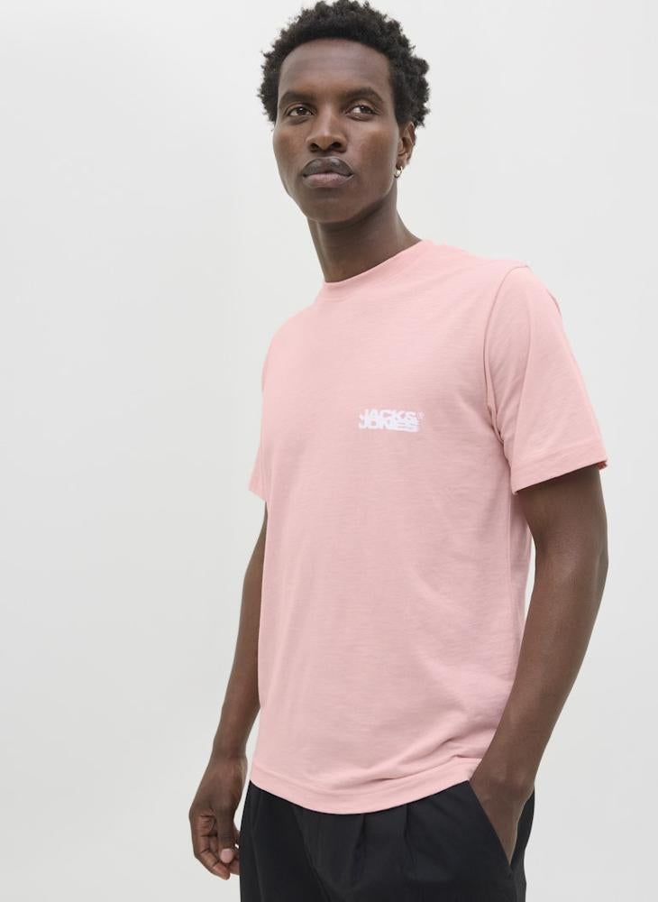 جاك اند جونز تيشيرت بياقة دائرية بقصة عادية بشعار - Image 3