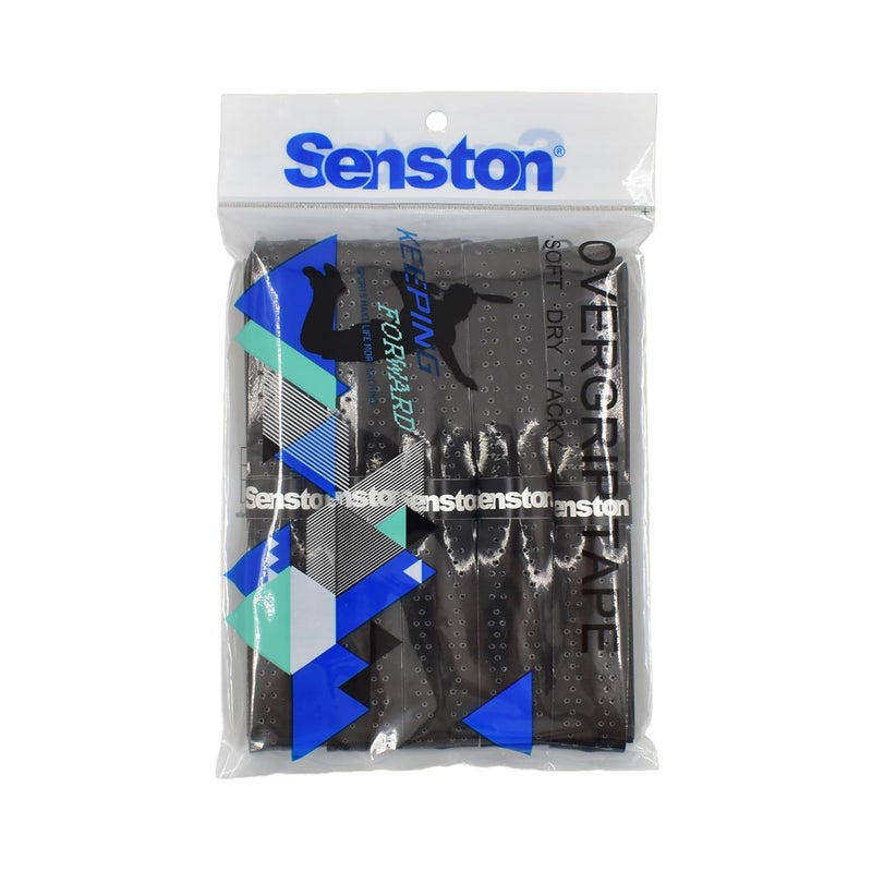 Senston New Racket Grip Anti Slip Perforated Super Absorbent Tennis Overgrip Badminton Overgrip Pickleball Overgrip 5 Pack Black¡­ - Image 2