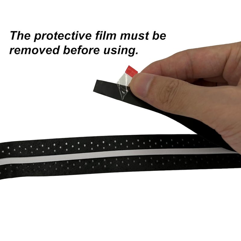 Senston New Racket Grip Anti Slip Perforated Super Absorbent Tennis Overgrip Badminton Overgrip Pickleball Overgrip 5 Pack Black¡­ - Image 3
