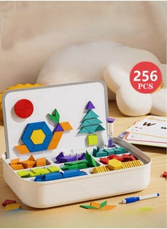 XiuWoo 256 piece Magnetic Jigsaw Puzzle Educational Magnetic Colorful Set Intellectual Puzzle Durable Sturdy With Instruction Booklet Suitable From Birth Brain Game  - Image 1