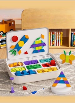 XiuWoo 256 piece Magnetic Jigsaw Puzzle Educational Magnetic Colorful Set Intellectual Puzzle Durable Sturdy With Instruction Booklet Suitable From Birth Brain Game  - Image 2