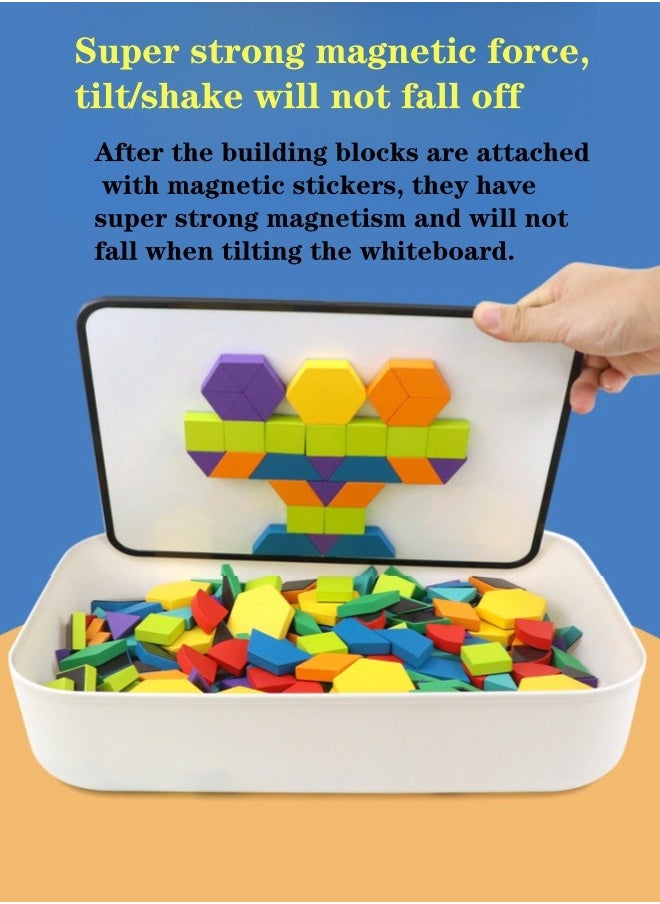 XiuWoo - 256 piece Magnetic Jigsaw Puzzle Educational Magnetic Colorful Set Intellectual Puzzle Durable Sturdy With Instruction Booklet Suitable From Birth Brain Game - Image 1