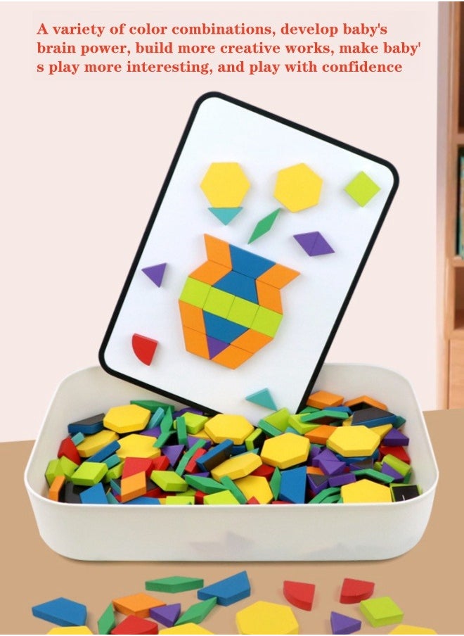 XiuWoo - 256 piece Magnetic Jigsaw Puzzle Educational Magnetic Colorful Set Intellectual Puzzle Durable Sturdy With Instruction Booklet Suitable From Birth Brain Game - Image 1