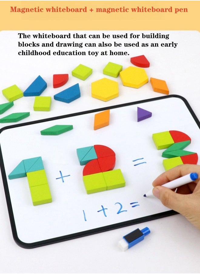 XiuWoo - 256 piece Magnetic Jigsaw Puzzle Educational Magnetic Colorful Set Intellectual Puzzle Durable Sturdy With Instruction Booklet Suitable From Birth Brain Game - Image 1