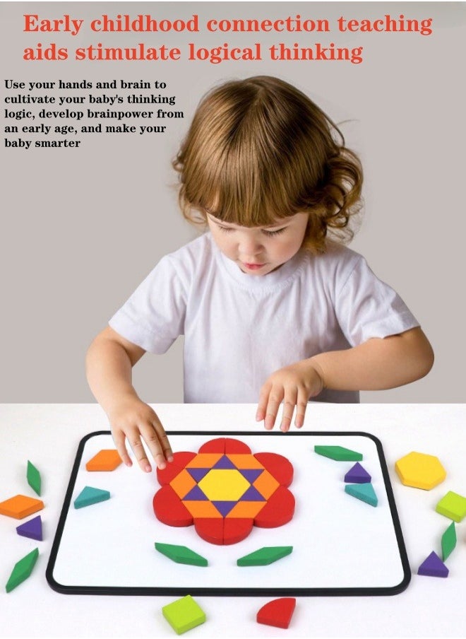XiuWoo - 256 piece Magnetic Jigsaw Puzzle Educational Magnetic Colorful Set Intellectual Puzzle Durable Sturdy With Instruction Booklet Suitable From Birth Brain Game - Image 1