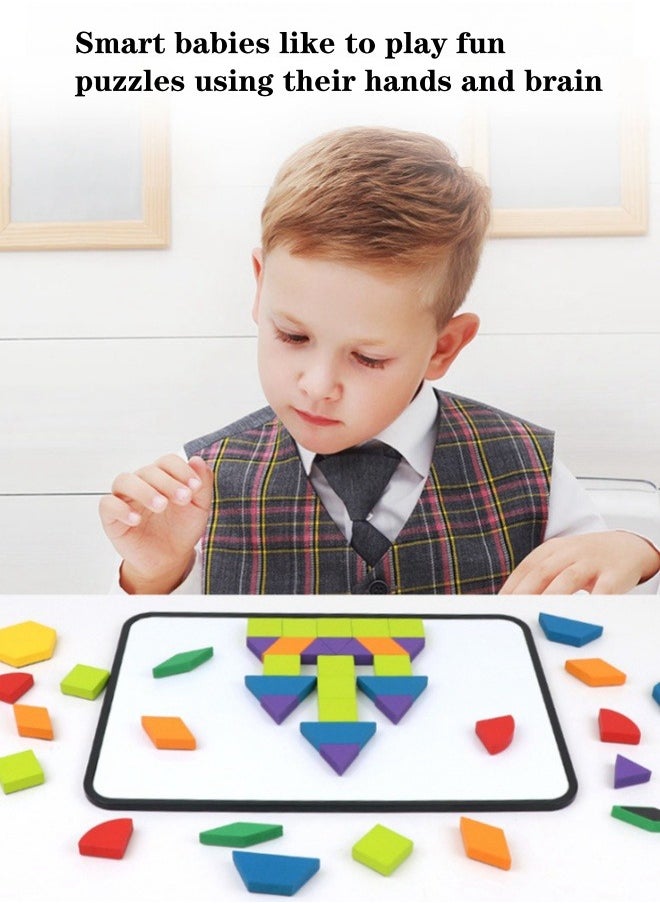 XiuWoo - 256 piece Magnetic Jigsaw Puzzle Educational Magnetic Colorful Set Intellectual Puzzle Durable Sturdy With Instruction Booklet Suitable From Birth Brain Game - Image 1
