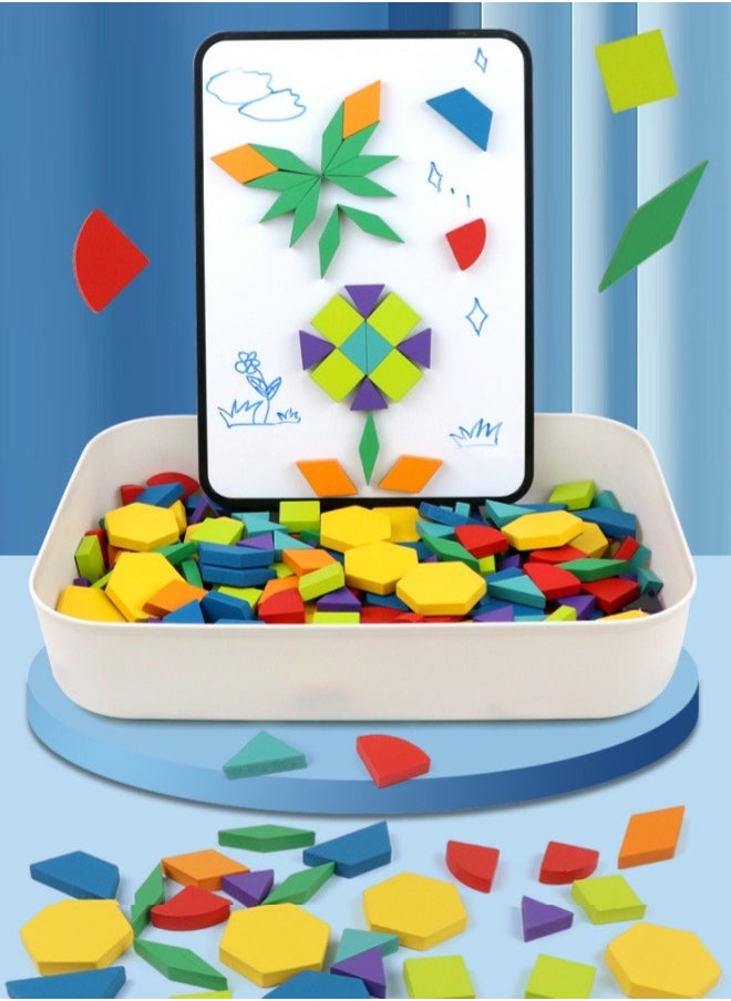 XiuWoo - 256 piece Magnetic Jigsaw Puzzle Educational Magnetic Colorful Set Intellectual Puzzle Durable Sturdy With Instruction Booklet Suitable From Birth Brain Game - Image 1