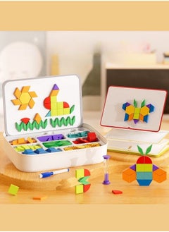 XiuWoo 256 piece Magnetic Jigsaw Puzzle Educational Magnetic Colorful Set Intellectual Puzzle Durable Sturdy With Instruction Booklet Suitable From Birth Brain Game  - Image 4