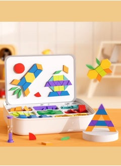 XiuWoo 256 piece Magnetic Jigsaw Puzzle Educational Magnetic Colorful Set Intellectual Puzzle Durable Sturdy With Instruction Booklet Suitable From Birth Brain Game  - Image 5