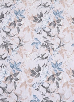 Status Contract Spring Summer Collection-Cotton Rich Double Bedsheet with 2 Pillow Covers for Bed Room, Home, Hotel-120 GSM, Blue-Grey Leaves, 210 X 215 Cm  - Image 3