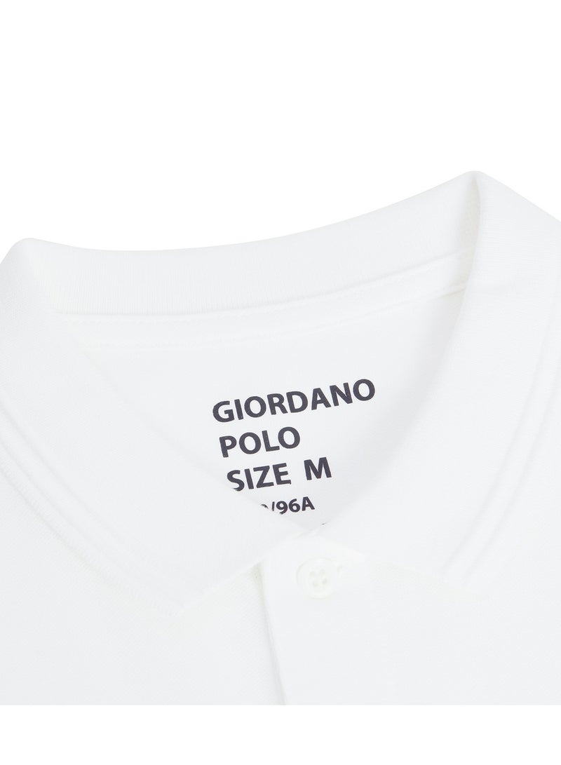 GIORDANO Men's Lion Polo White - Image 3