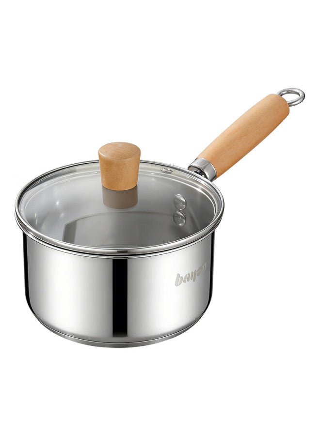 Bayco 18cm Stainless Steel Milk Pot With Steamer, Baby Food Cooker, Noodle Pot, Compatible With Gas And Induction Cookers Bg8747 - Image 4