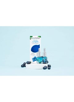 Nailtopia Nails Are Long Kit Supports Short/Long Nails & Dehydrated Cuticles Plantbased Non Toxic Biosourced Hardening & Conditioning Superfood Treatment Blueberry Extract (Clear) 2 Pc  - Image 4