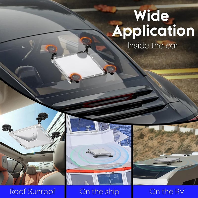 XLTTYWL Starlink Mini Magnetic Mount, Mimi Starlink Car Accessories Sunroof Suction Cup with Protective Mounting Case for Starlinks Mini Dishy Suitable for Car, RV, Boat and Truck Glass Roof - Image 2