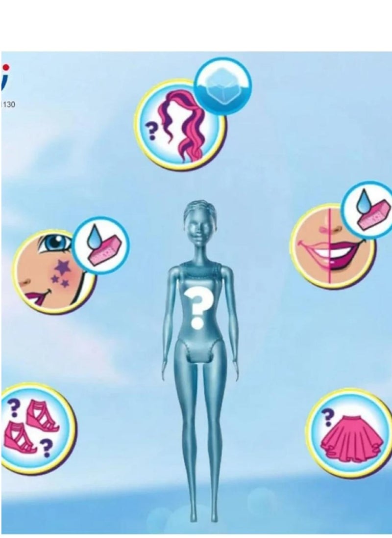 null - Doll with 12 surprises Water reveals the doll's appearance and changes the color and appearance of the dress - Image 1
