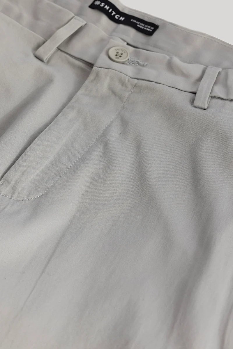 SNITCH Urban Stride Light Grey Slim FIt Chino - Image 2