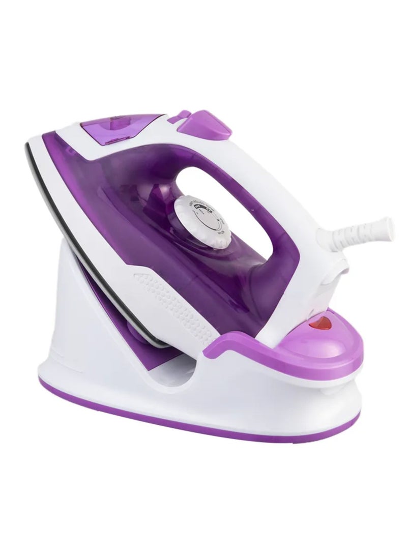 Icona Powerful Steam Burst Ferro a Vapor – Anti-Drip Portable Electric Steam Iron for Clothes with Adjustable Temperature Control, Purple - Image 3