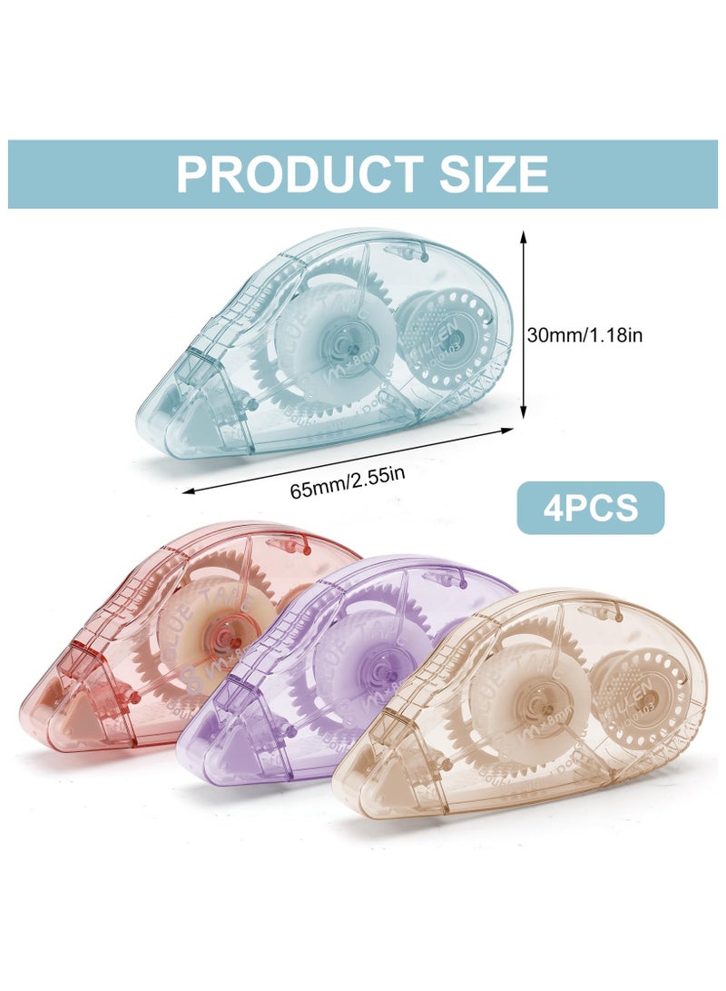 4 Pack Tape Roller for Crafting, Glue Roller Tape, Double Sided Sticky Tape Dispenser Roller - Image 2