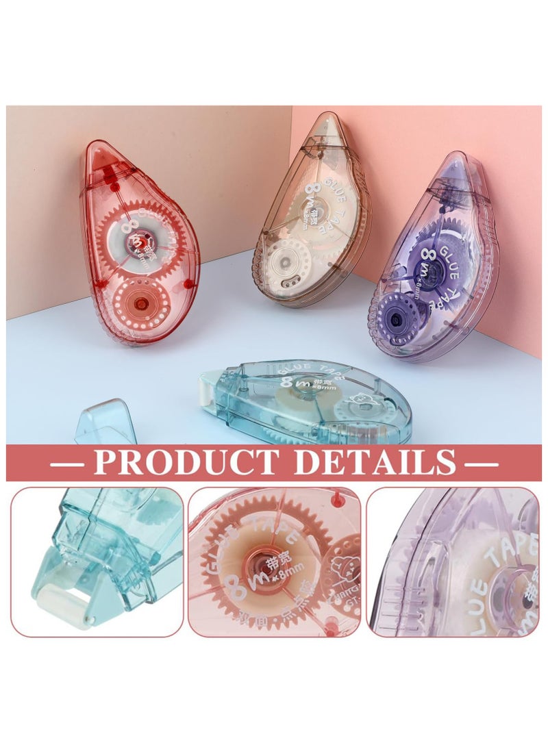 4 Pack Tape Roller for Crafting, Glue Roller Tape, Double Sided Sticky Tape Dispenser Roller - Image 3