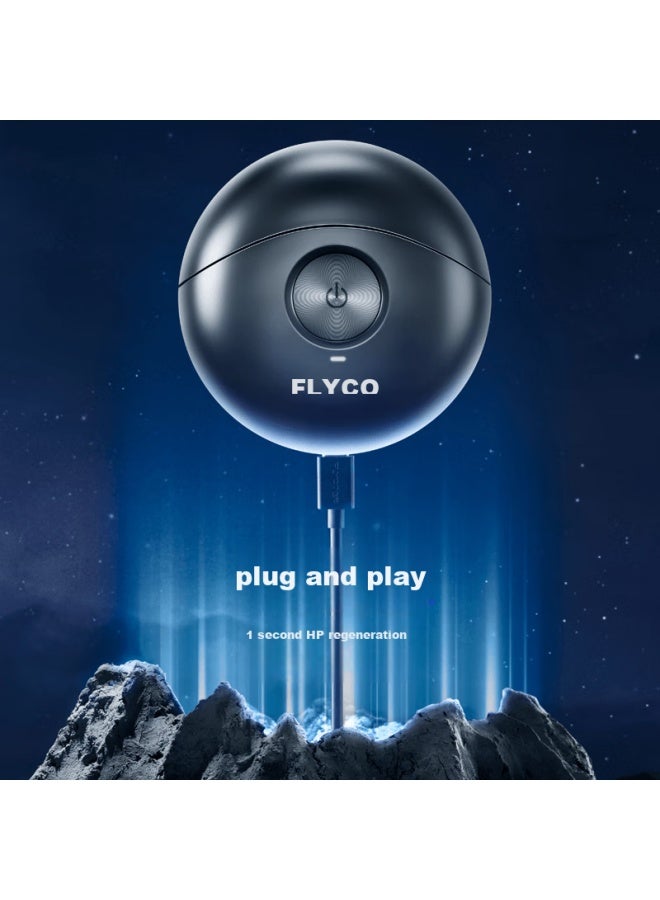 FLYCO ماكينة حلاقة كهربائية صغيرة فليكوا Fs891 للرجال، ماكينة حلاقة محمولة للسفر، هدية عيد ميلاد وعيد للزوج، الزوج، الأب، مع دعم حكومي - Image 4