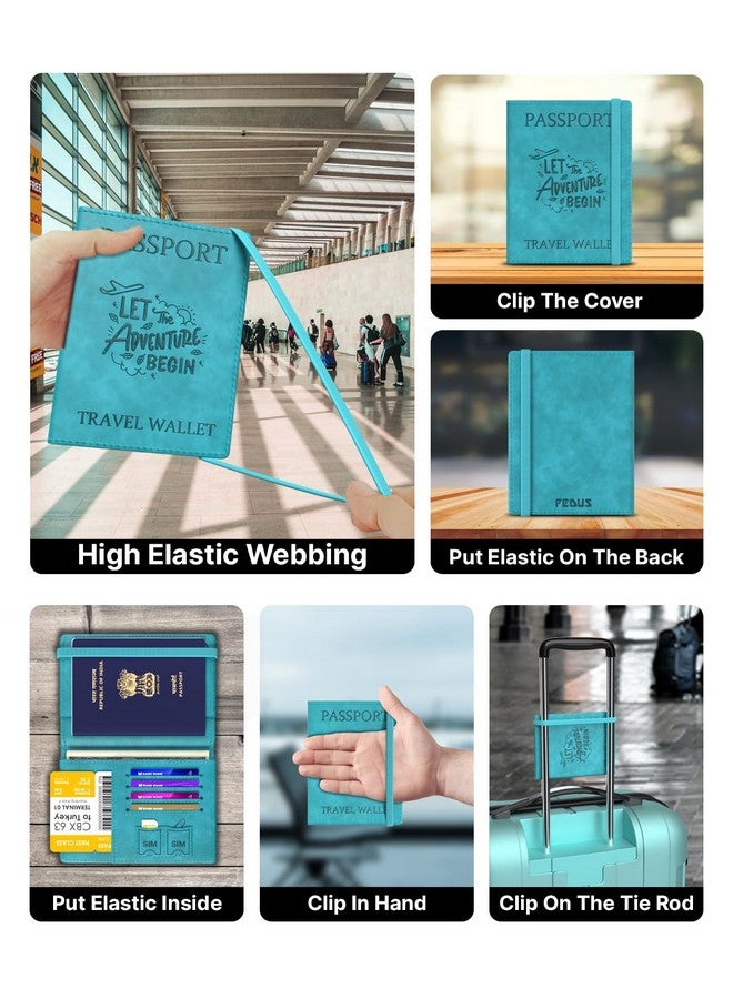 FEDUS Faux Leather Premium Passport Holder for Men and Women Passport Cover Case Wallet with Credit/Debit Card, Boarding Pass Slots, RFID Protected Travel Document Accessories Organiser - Image 5