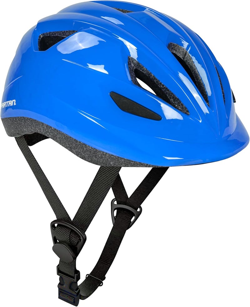 Spartan Kids Helmet – Blue, Ages 3–6, 50–54cm, Lightweight Bike, Scooter & Skate Safety Gear - Image 1