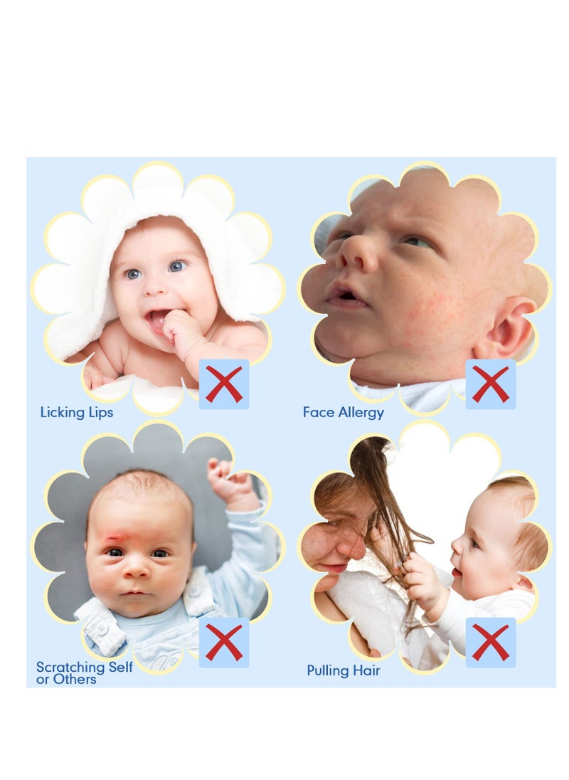 SYOSI 12 Pairs Newborn Baby Mittens Infant Toddler Gloves No Scratch Mittens Gloves Baby Unisex Baby Cotton Scratch Mittens for Baby Boys Girls  - Image 5