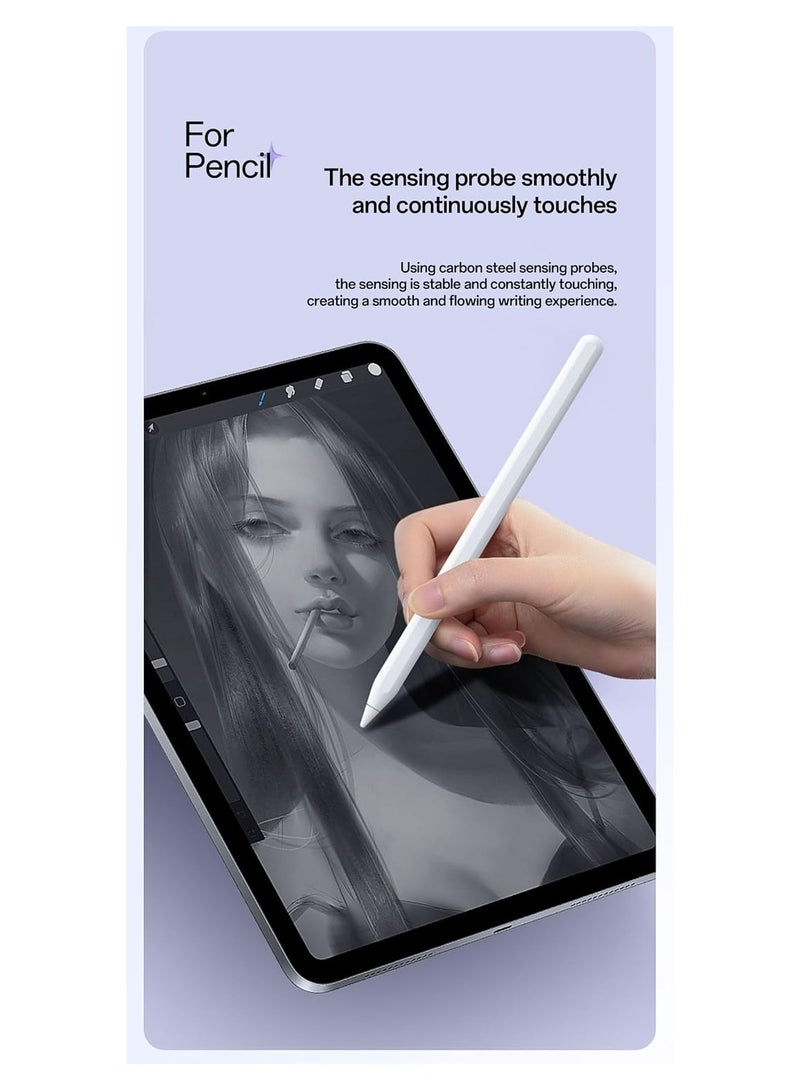 أطراف قلم رصاص بديلة لقلم Apple Pencil Pro، أطراف قلم رصاص مطورة تناسب Apple 2nd 1st Gen USB-C، وقلم رصاص رقمي Logitech Crayon، أطراف قلم رصاص إبرة مع حافظة، مجموعات أقلام iPad Pro - Image 5